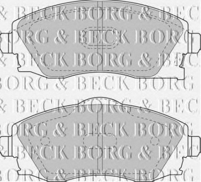 BORG & BECK bbp1523 -  Комплект тормозных колодок, дисковый тормоз